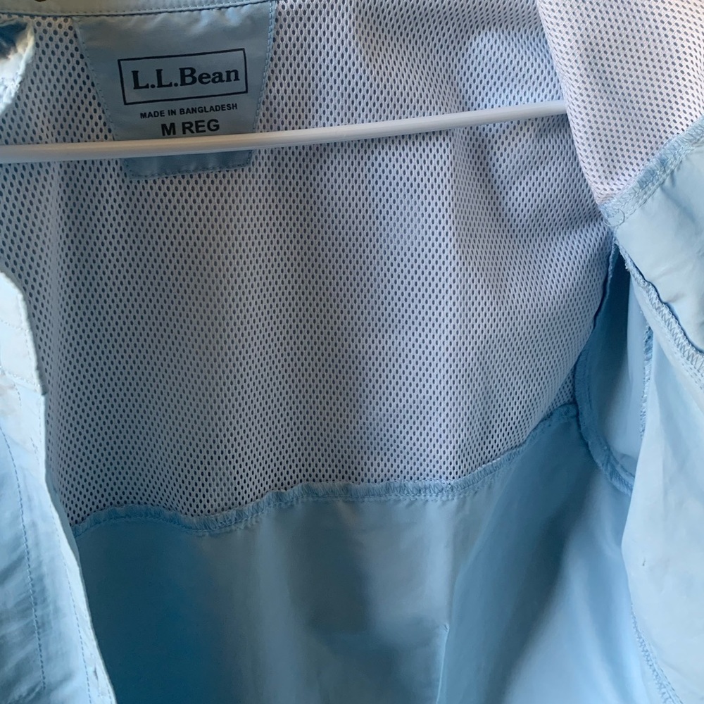 L.L. Bean Women's Tropicwear Shirt, Long-Sleeve Button Up Top - Picture 6 of 10